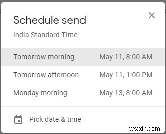 मैं Gmail पर अपना ईमेल कैसे शेड्यूल कर सकता हूं