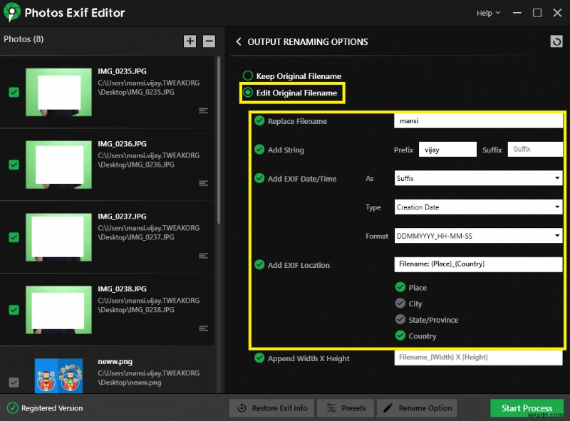 Windows पर RAW इमेज EXIF ​​मेटाडेटा को बैच कैसे संपादित करें