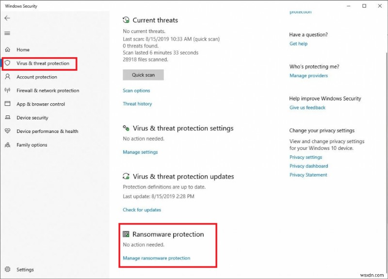 Windows डिफ़ेंडर में Ransomware सुरक्षा कैसे सक्षम करें?