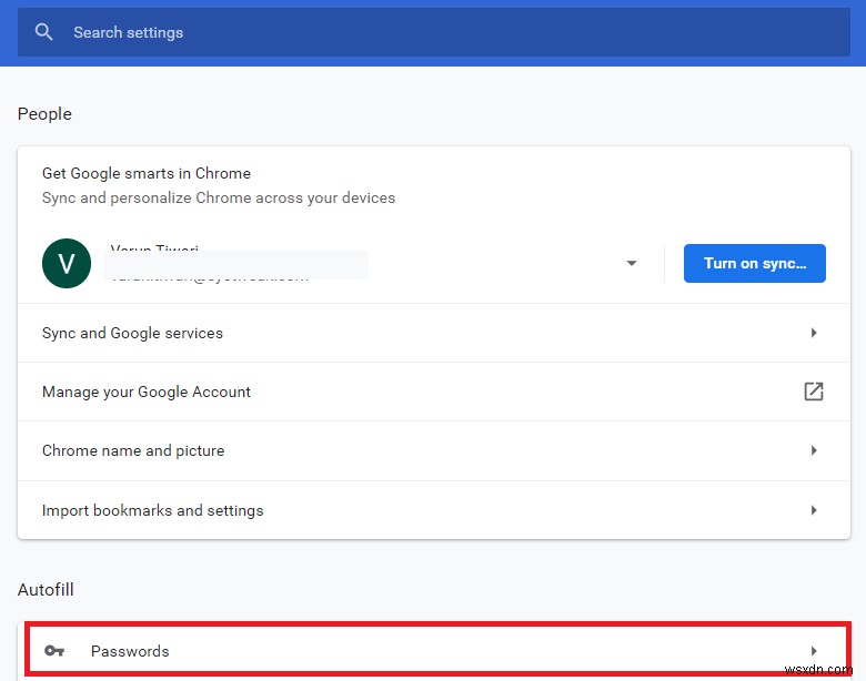 Chrome में सहेजे गए पासवर्ड कैसे देखें