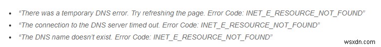 कष्टप्रद INET_E_RESOURCE_NOT_FOUND Microsoft Edge त्रुटि:ठीक किया गया!