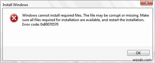 त्रुटि 0x80070570 - यह क्या है और मैं इसे कैसे ठीक करूं?