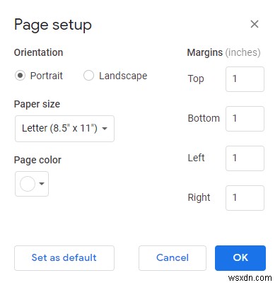 Google डॉक्स में मार्जिन कैसे बदलें