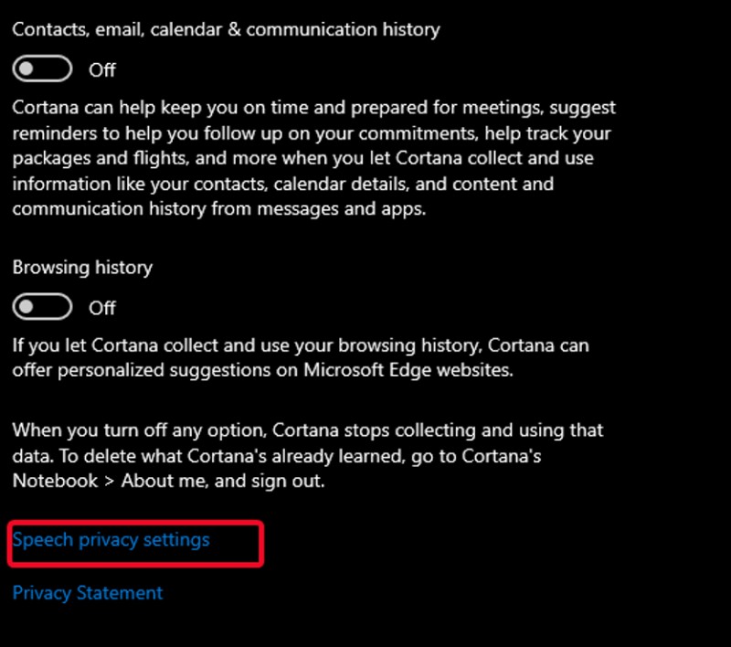 Cortana रिकॉर्डिंग को कैसे डिलीट करें और Cortana को अपनी आवाज रिकॉर्ड करने से कैसे अक्षम करें