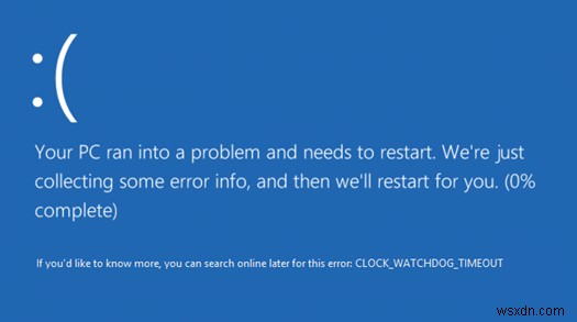 CLOCK_WATCHDOG_TIMEOUT त्रुटि क्या है और Windows 10 पर इसे कैसे ठीक करें