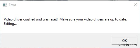 वीडियो ड्राइवर के क्रैश होने और रीसेट होने पर उसे कैसे ठीक करें