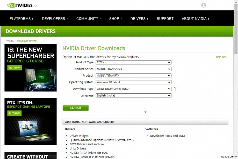 फिक्स:यह NVIDIA ग्राफ़िक्स ड्राइवर Windows के इस संस्करण के साथ संगत नहीं है