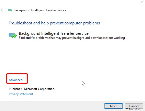 Windows 10 में बैकग्राउंड इंटेलिजेंट ट्रांसफर सर्विस (BITS) को कैसे ठीक करें
