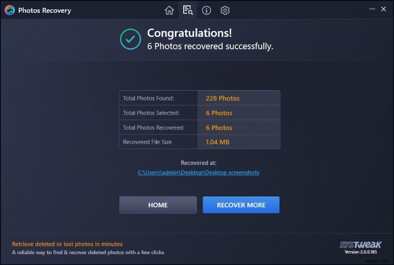 हटाए गए फ़ोटो को पुनर्प्राप्त करने के लिए Systweak Photo पुनर्प्राप्ति टूल का उपयोग कैसे करें
