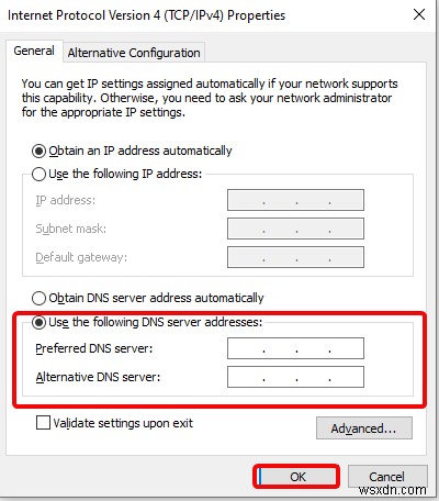 Google Chrome पर सर्वर DNS एड्रेस को कैसे ठीक किया जा सकता है इसे कैसे ठीक करें