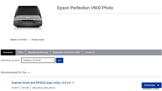 Epson Perfection V600 ड्राइवर को कैसे डाउनलोड करें