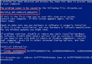 {हल किया गया}:MULTIPLE_IRP_COMPLETE_REQUESTS ब्लू स्क्रीन विंडोज़ त्रुटि