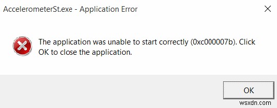 Windows 10 PC पर AccelerometerSt.exe त्रुटि को कैसे ठीक करें