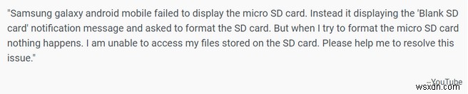 {FIXED}:SD कार्ड खाली है या फ़ाइल सिस्टम समर्थित नहीं है