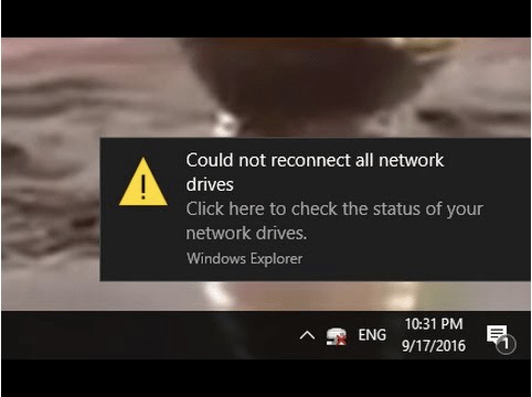 FIX:Windows 10 सभी नेटवर्क ड्राइव को फिर से कनेक्ट नहीं कर सका