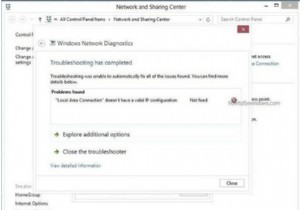 स्थानीय क्षेत्र कनेक्शन में मान्य IP कॉन्फ़िगरेशन नहीं है