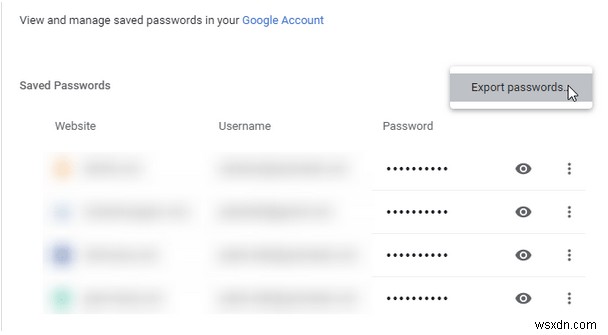 Google Chrome में सहेजे गए पासवर्ड कैसे आयात और बैकअप करें