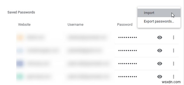 Google Chrome में सहेजे गए पासवर्ड कैसे आयात और बैकअप करें