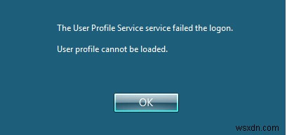  उपयोगकर्ता प्रोफ़ाइल सेवा विफल लॉगऑन  को कैसे ठीक करें