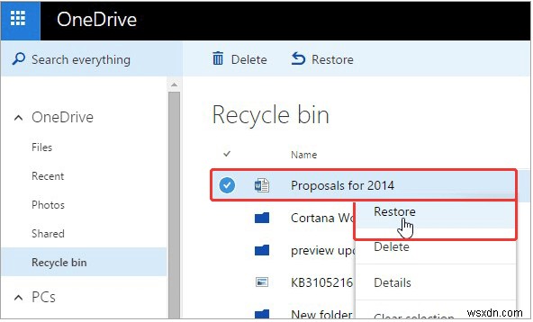 Windows 10 पर OneDrive से अपना डेटा पुनर्स्थापित करने के 4 तरीके