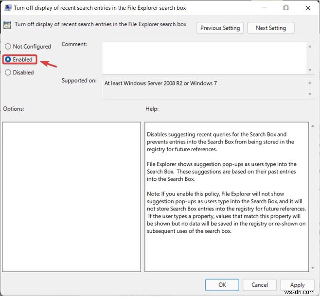 Windows 11 में फ़ाइल एक्सप्लोरर खोज इतिहास को अक्षम कैसे करें