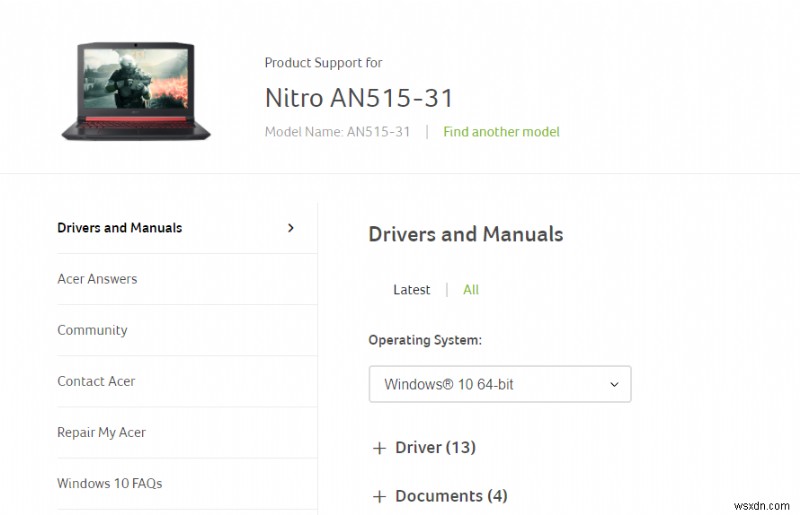 Acer Nitro 5 ड्राइवर्स को कैसे अपडेट करें?