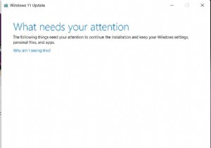 ठीक करें: आपके ध्यान की क्या आवश्यकता है  Windows 11/10 पर अद्यतन त्रुटि