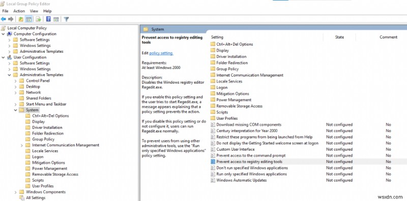 Windows 10 में रजिस्ट्री संपादक तक पहुंच को अक्षम कैसे करें