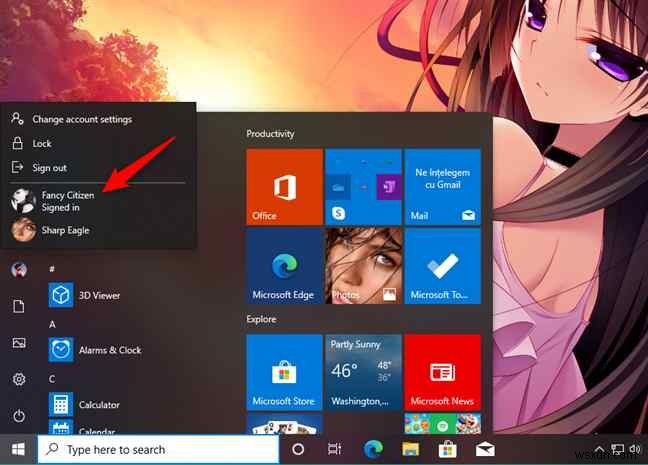 Windows 10 पर उपयोगकर्ता खातों को कैसे बदलें