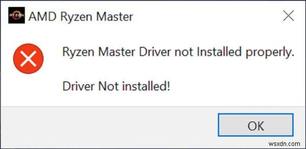 Ryzen मास्टर ड्राइवर ठीक से इंस्टॉल नहीं होने को कैसे ठीक करें (2022)