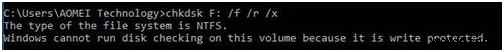 कैसे ठीक करें Windows इस वॉल्यूम पर डिस्क चेकिंग नहीं चला सकता क्योंकि यह राइट प्रोटेक्टेड है