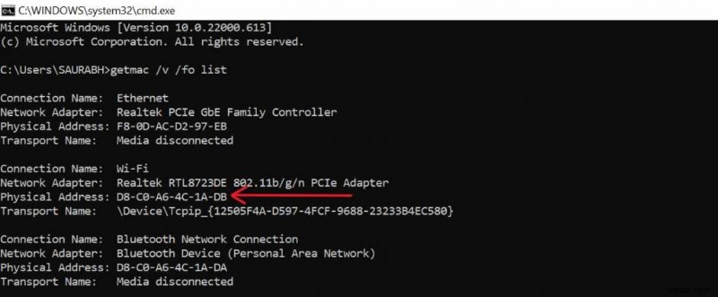 Windows 11 पर अपना मैक एड्रेस कैसे पता करें