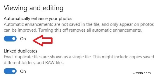 Windows में फोटो ऐप में ऑटो एन्हांसमेंट कैसे बंद करें