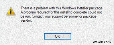 कैसे ठीक करें  इस Windows इंस्टालर पैकेज में कोई समस्या है  त्रुटि?