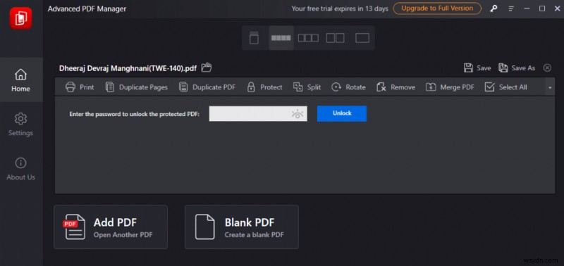 उन्नत PDF प्रबंधक का उपयोग करके PDF को गैर-संपादन योग्य कैसे बनाएं