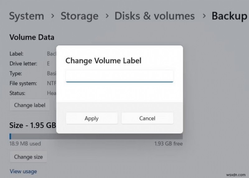 Windows 11 पर वॉल्यूम लेबल कैसे बदलें