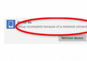 कैसे ठीक करें  मीटर्ड कनेक्शन के कारण सेटअप अधूरा  समस्या