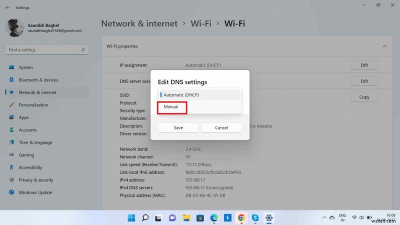 Windows 11 में DNS सर्वर कैसे बदलें