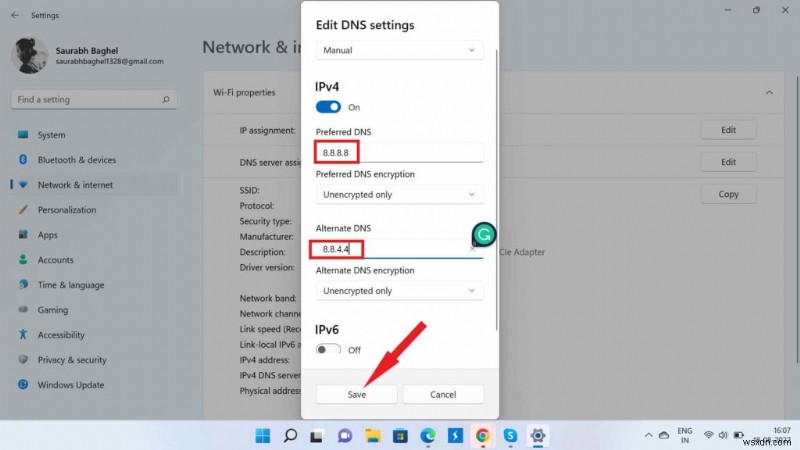 Windows 11 में DNS सर्वर कैसे बदलें