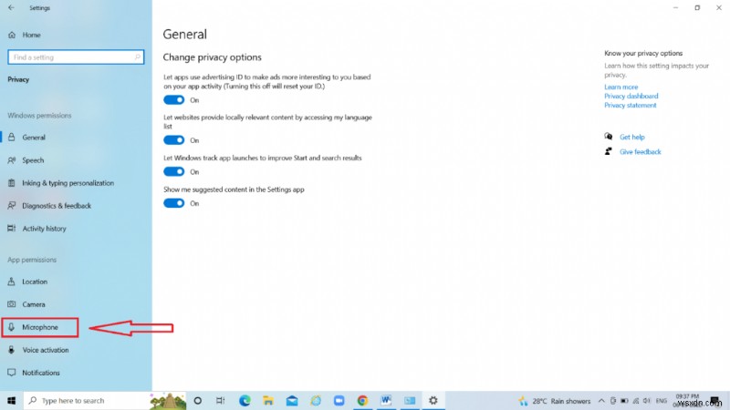 Windows 10 पर माइक्रोफ़ोन कैसे चालू करें