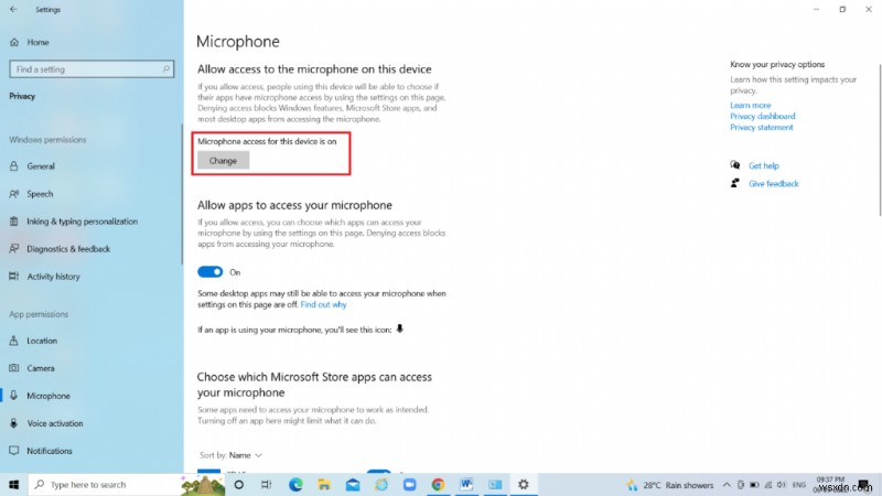 Windows 10 पर माइक्रोफ़ोन कैसे चालू करें