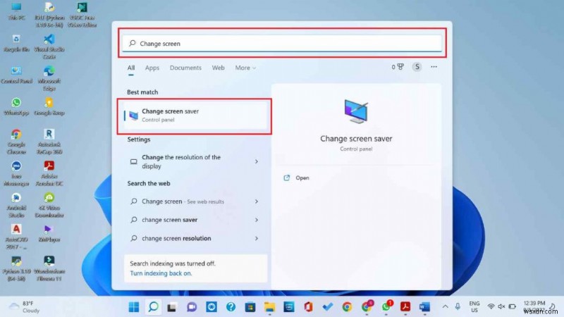 Windows 11 पर स्क्रीनसेवर कैसे बदलें