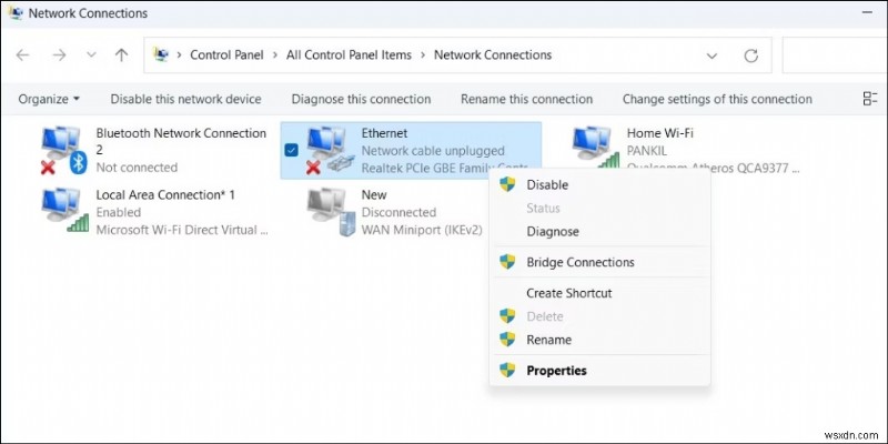 Windows 11 में नेटवर्क एडेप्टर का नाम कैसे बदलें