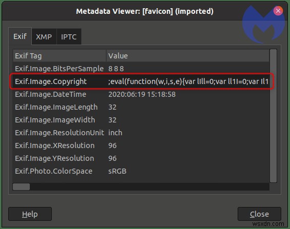 स्कैमर्स छवि मेटाडेटा में मैलवेयर कैसे छिपाते हैं?
