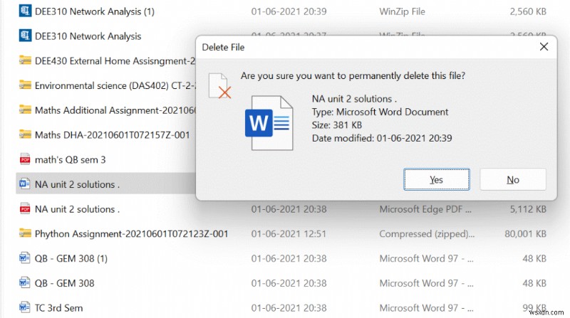 Windows 11 पर किसी फ़ोल्डर या फ़ाइल को बलपूर्वक कैसे हटाएं