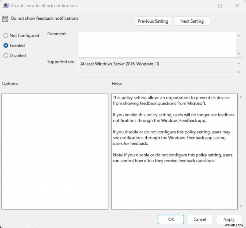 Windows 10 और 11 पर फ़ीडबैक नोटिफ़िकेशन कैसे अक्षम करें?