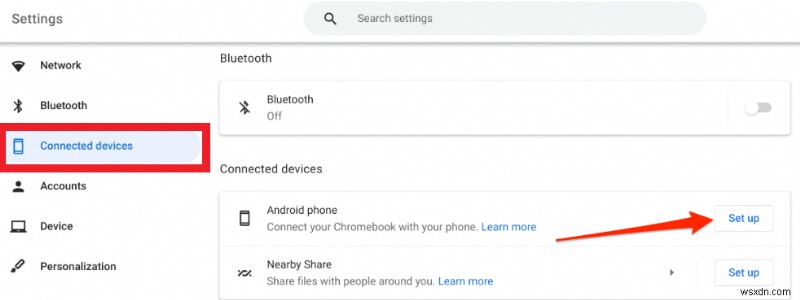 फ़ोन हब का उपयोग करके फ़ोन को Chromebook से कैसे कनेक्ट करें