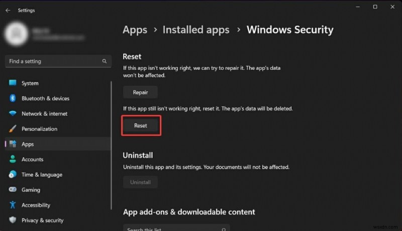 Windows 11 में Windows सुरक्षा कैसे रीसेट करें