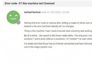 वेगास प्रो त्रुटि कोड 57  यह मशीन लाइसेंसीकृत नहीं है 