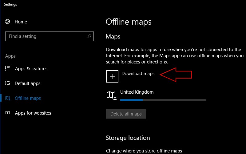 Windows 10 में ऑफलाइन मैप कैसे डाउनलोड करें